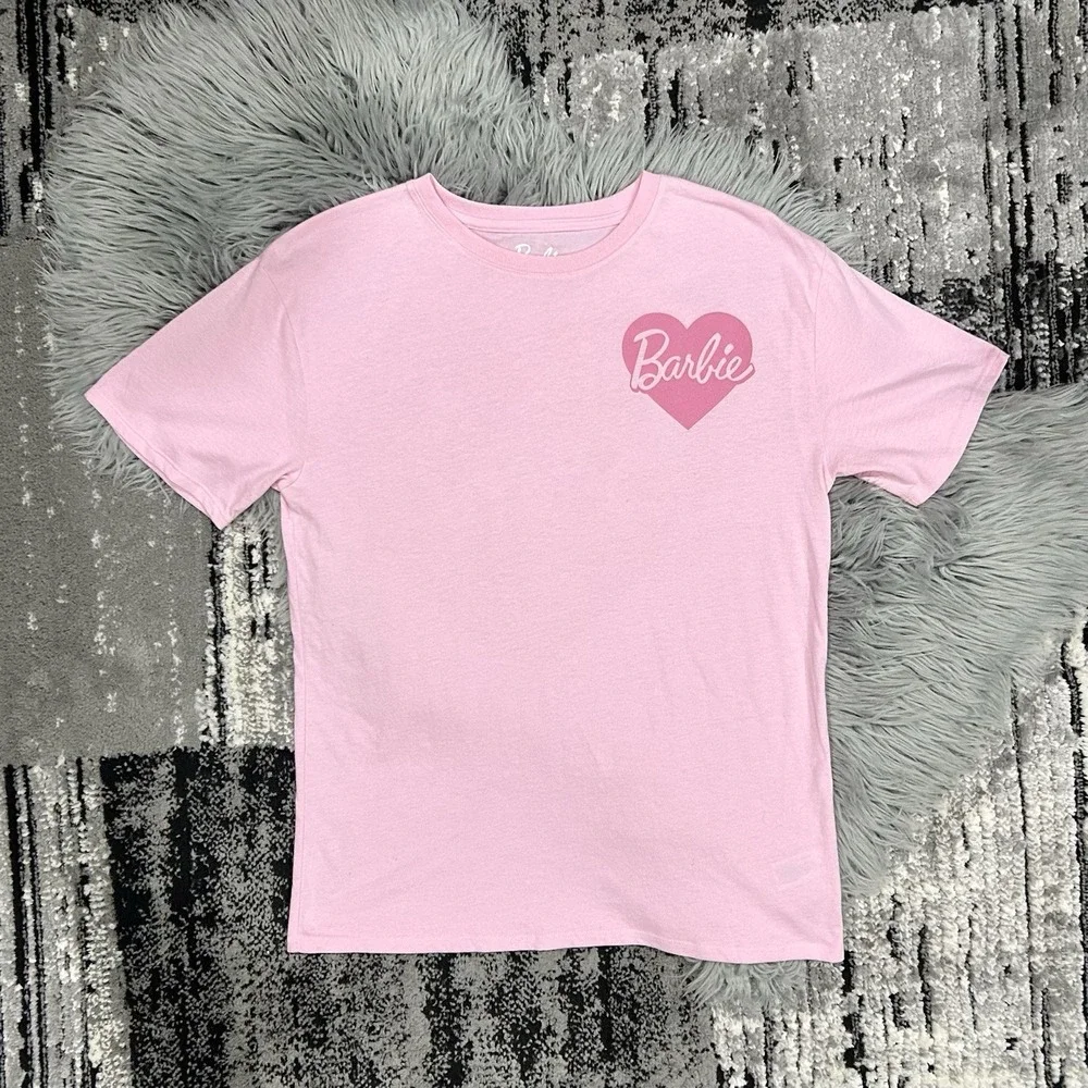 Girls' Art Class Short Sleeve‎ Oversized Barbie Graphic Pink T-Shirt XL 14